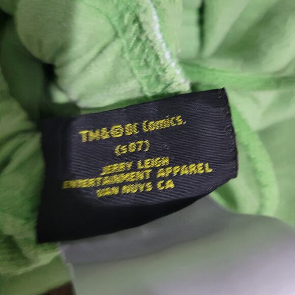 Vintage Supergirl Sweatpants Green Cropped Tattoo Capri Pants Joggers Y2K Small - Picture 9 of 16